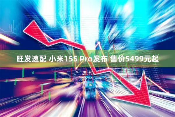 旺发速配 小米15S Pro发布 售价5499元起