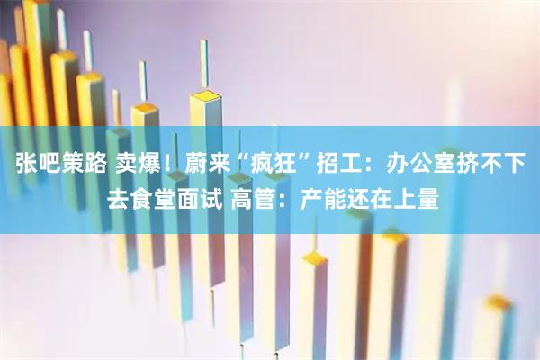 张吧策路 卖爆！蔚来“疯狂”招工：办公室挤不下 去食堂面试 高管：产能还在上量